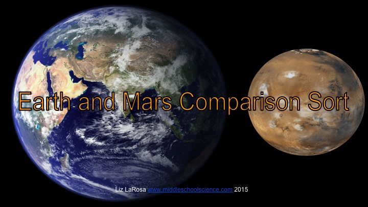 Earth & Mars Chart: Cut & Paste Comparison&nbsp;Activity